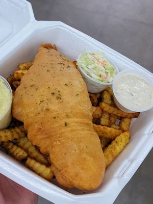 Beer battered catfish