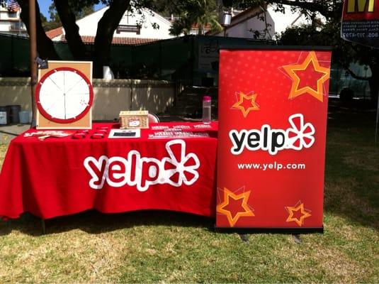 Our Yelp booth!