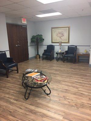 Recently renovated clinic; still a work in progress tough! We strive to improve patient comfort