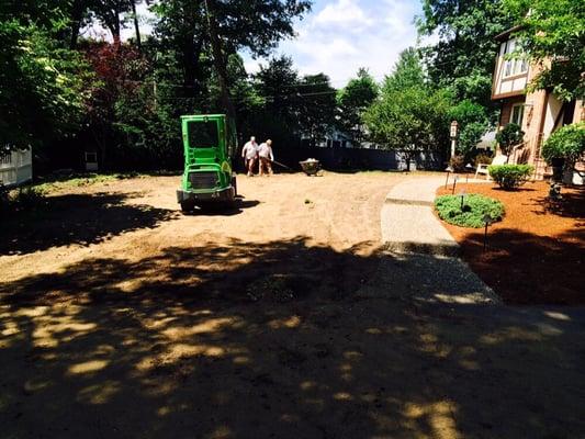 Stripping old lawn/grass for sod installment