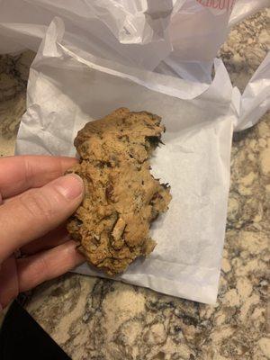 Chocolate chip nut cookie