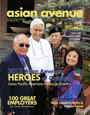 May 2012 Cover for Asian Avenue magazine