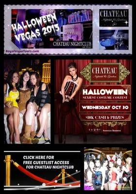 iPartyinVegas celebrates Halloween at #ChateauNightclub!  Message Stacia For Details: (702) 449 8559