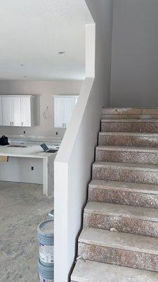 Interior Paint, Laminate flooring installation and Handrail installation