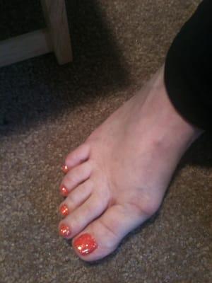 SHELLAC Colored Toes               Nails By Honey                 619-665-5370