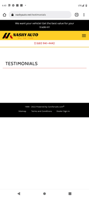 There are NO testimony statements available on their site. Lol