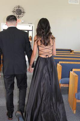 Isaac & Haley's Wedding Day, my son and Daughter in law walking the aisle