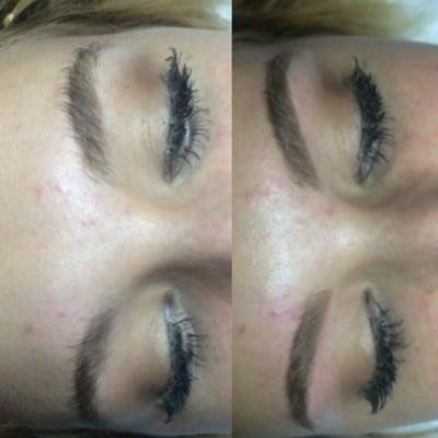 Brow clean up by one of our brow artists, Taylor at The Beauty Lab