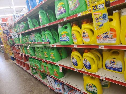 Clean stocked shelves