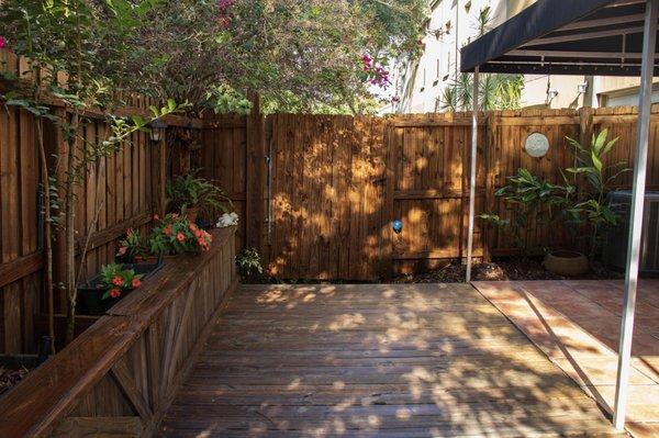 After Picture Wooden Deck and Patio