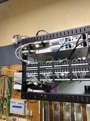 Analog Cisco telephone system equipment installation