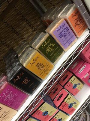 Different shea moisture soaps.