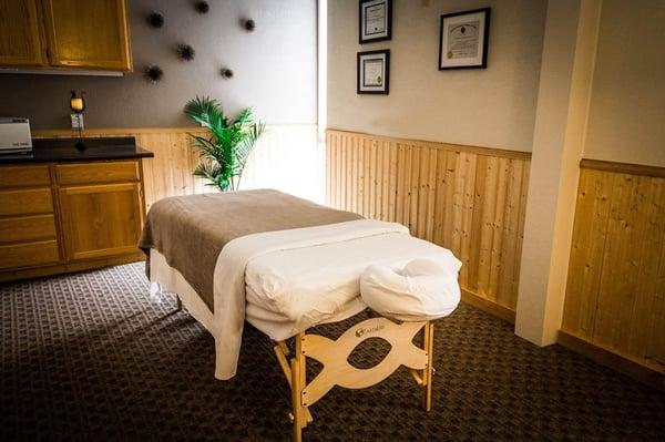 Massage Table at Therapeutic Massage by Lisa Chamberlain LMT