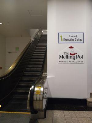 Escalator to 2nd floor