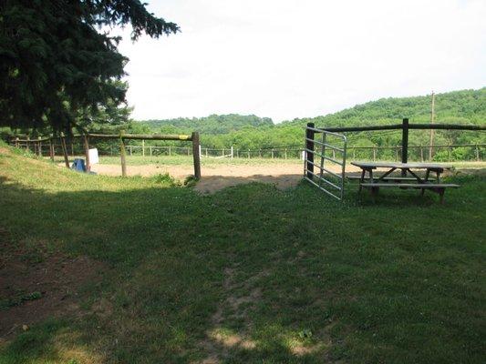 Outdoor riding arena