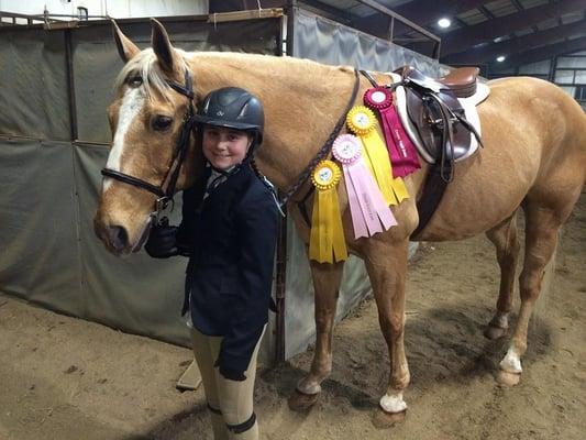 Angelina and Quinn at CVF Horse Show.