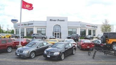 River Front Chrysler Jeep Dodge Ram logo