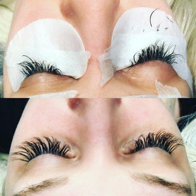 Mink eyelash extensions