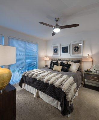 Ample bedrooms that accommodate king-sized beds