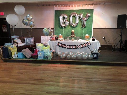 Cake Table#BaseballTheme #Babyshower