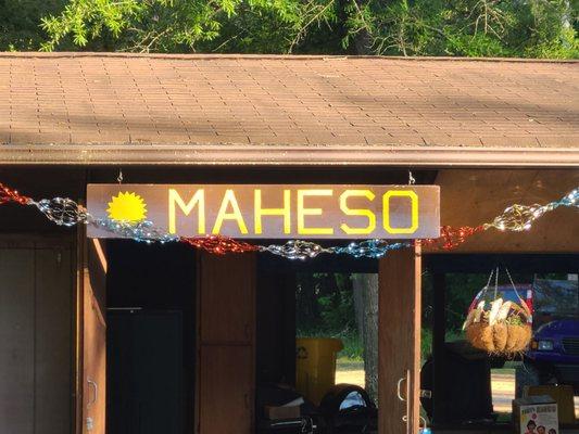 MAHESO signage.