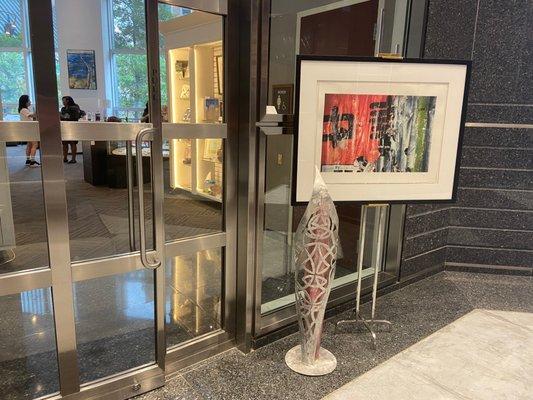 Entrance from main lobby of Bank of America Tower in downtown Jacksonville