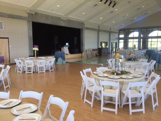 Small DJ setup for country style wedding