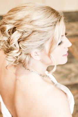 beautiful updo, soft and sweet