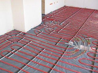 Radiant heat installations