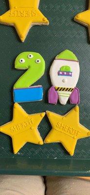 Toy story party themed cookies!!!