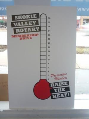 custom single goal thermometer