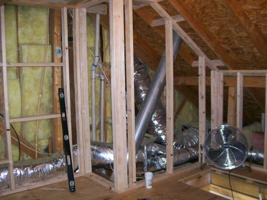 more pictures of attic conversion.