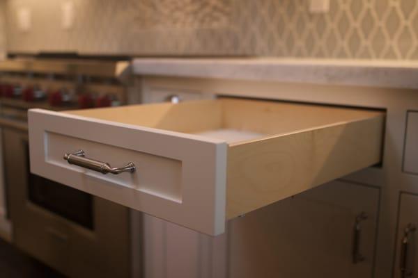 Soft close, full extension drawers.