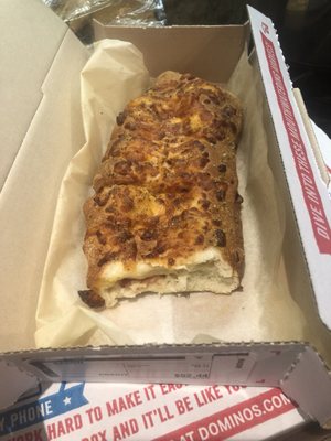 Cheese bread with bacon & jalapeños