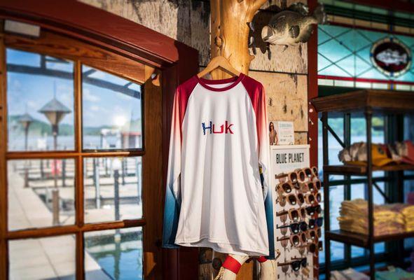 Long Creek Marina carries a variety of apparel and merchandise.