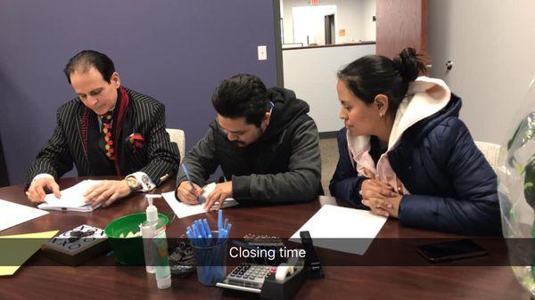 Congratulation to Manuel and Perla on the purchase of their 1st home