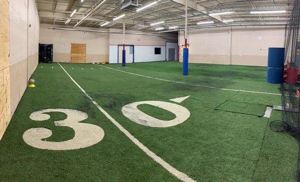 4000sq ft turf room. Open to rent out for use to the public. We also hold football and soccer skill training session.