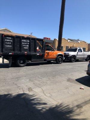 Demolition removal trash hauling