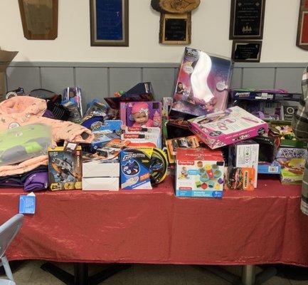 Toy Donation Table for Salvation Army