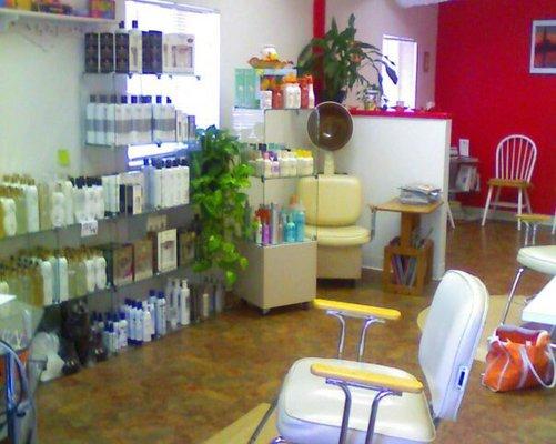 Serenity Hair Design quaint salon atmosphere.