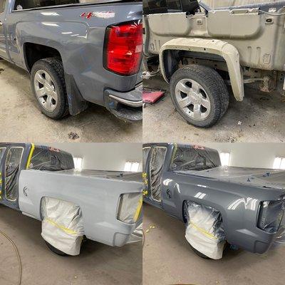 Chevy 1500 bed side replacement process