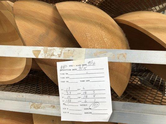 Steamed bowls waiting to be sanded