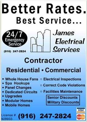 James Electrical Services Sacramento, CA 95814 (916) 247-2824