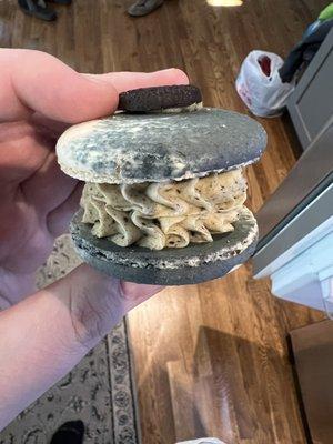 Giant oreo macaron