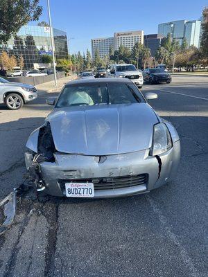 350z Crashed