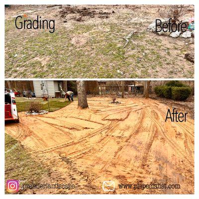 Grading Backyard