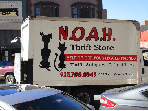 The N.O.A.H. is on the move.   Honk and wave if you see us!