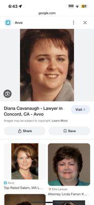 Diana J Cavanaugh Bankruptcy Attorney, Alt-Right / KKK Extremist