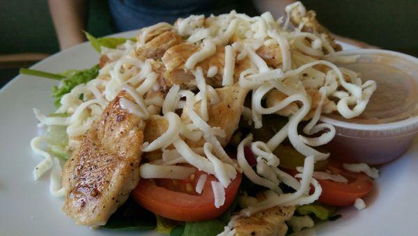 Grilled Chicken Salad - much bigger than it looks!