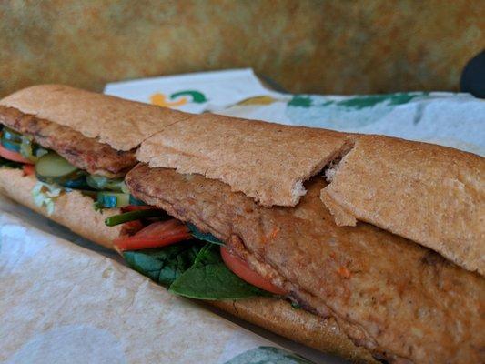 Footlong veggie patty